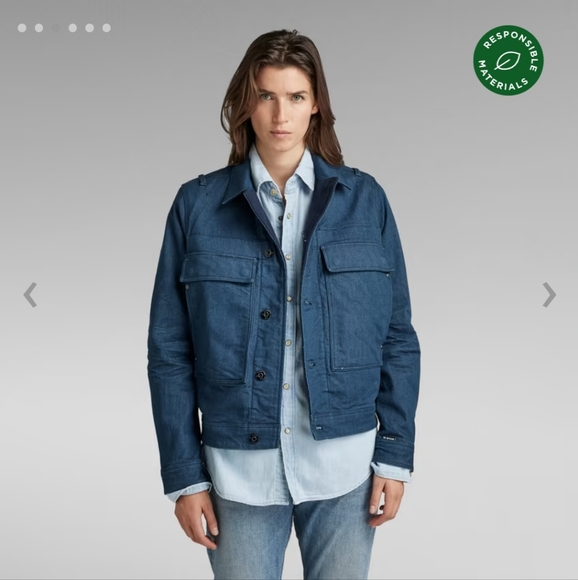 G-STAR RAW Unisex Utility Flap Pocket Jacket - US S - Picture 4 of 7